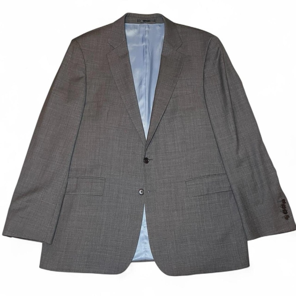 Charles Tyrwhitt WOOL Classic Fit Blazer Sport Coat Grey Men’s Size 44L Jacket